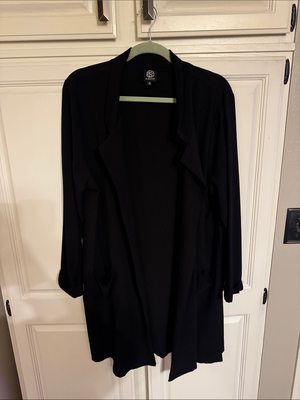 bobeau Black Open-Front Blazer Jacket